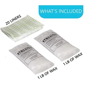 HoMedics ParaSpa Paraffin Wax Refill | Two 1-Pound Packages - 100% Pure Paraffin Wax | 16 Oz (Pack of 2)| Unscented, No Dyes | Moisturize & Soften Sensitive Skin