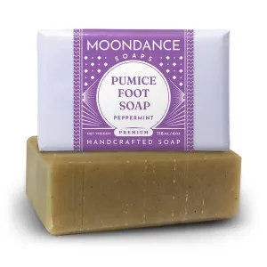 Soapsations Foot Scrub Soap - Handmade Pumice Soap with Tea Tree and Peppermint Essential Oils