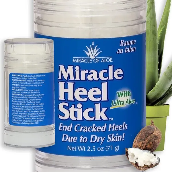 Miracle Heel Stick with Pure UltraAloe Aloe Vera Gel | 2.5 ounce stick