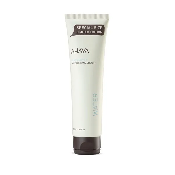 AHAVA Dead Sea Mineral Hand Cream, Original, Hand Moisturizer For Dry Cracked Hands, Light and Fast Absorbing, For All Skin Types 5.1 Fl Oz.