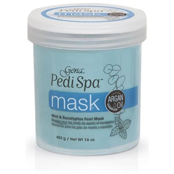 Gena Pedi Spa Mask with Argan Oil, Mint & Eucalyptus Foot Mask, 16 oz