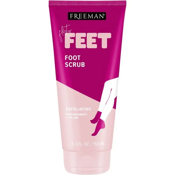 Freeman Bare Foot Exfoliating foot scrub Peppermint and Plum 5.3 oz