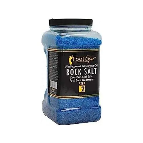 FOOTSPA - Detox Foot Soak Pedicure and Bath Salt, 128 Oz - Made with Dead Sea Salts, Eucalyptus and Peppermint Oil - Hydrates, Softens and Moisturizes