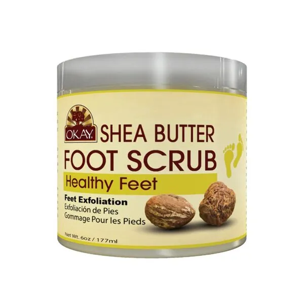 OKAY **ALL NATURAL** Shea Butter Foot Scrub 6oz / 177ml