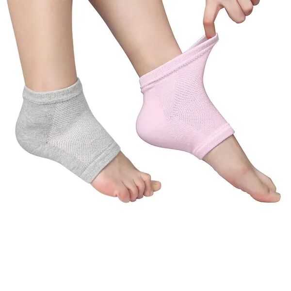 Codream Vented Moisturizing Socks Lotion Gel for Dry Cracked Heels, Spa Gel Socks Humectant Moisturizer Heel Balm Foot Treatment Care Heel Softener Compression (2 Pairs)