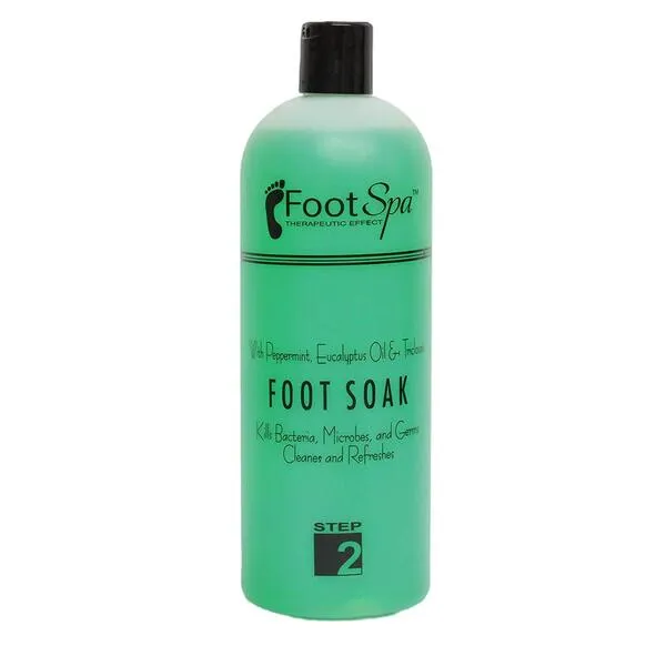 FOOT SPA – Foot Soak – Cleanses, Softens, and Refreshes - Made With Eucalyptus & Peppermint Oil – 32 Oz