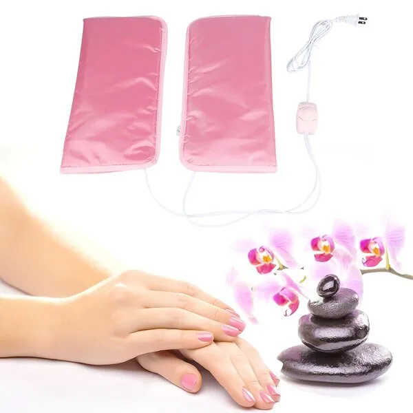 ZJchao Electric Heated Beauty Hand Mitts, Professional Heated Paraffin Wax SPA Treatment Hand Care Mittens and Foot Care Podotheca (Mittens)