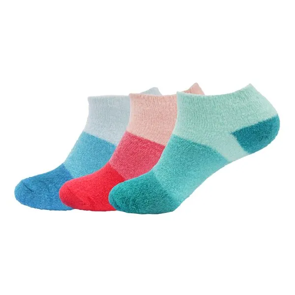 BambooMN Women's Super Aloe Infused Fuzzy Nylon Spa Socks for Dry Feet