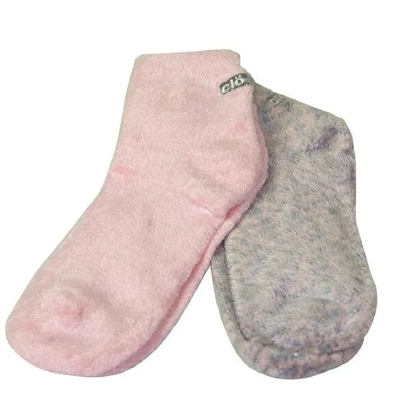 Cloudz - Pink Natural Aloe Vera Spa Socks - (2 Pairs / Assorted Solid & Patterned)