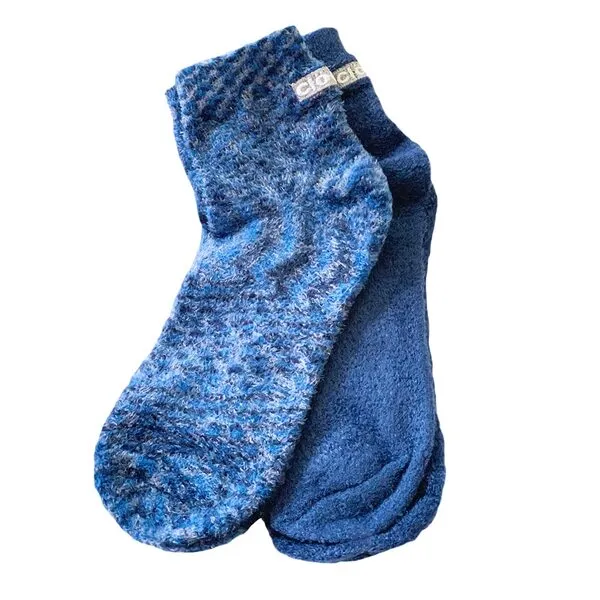 Cloudz Natural Aloe Vera Spa Socks - Blue (2 Pairs / Assorted Solid & Patterned)