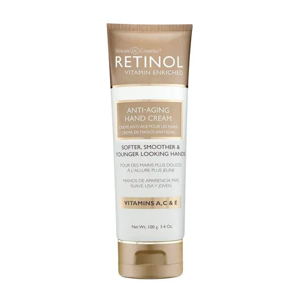 Retinol Anti-Aging Hand Cream – The Original Retinol Brand For Younger Looking Hands –Rich, Velvety Hand Cream Conditions & Protects Skin, Nails & Cuticles – Vitamin A Minimizes Age’s Effect on Skin