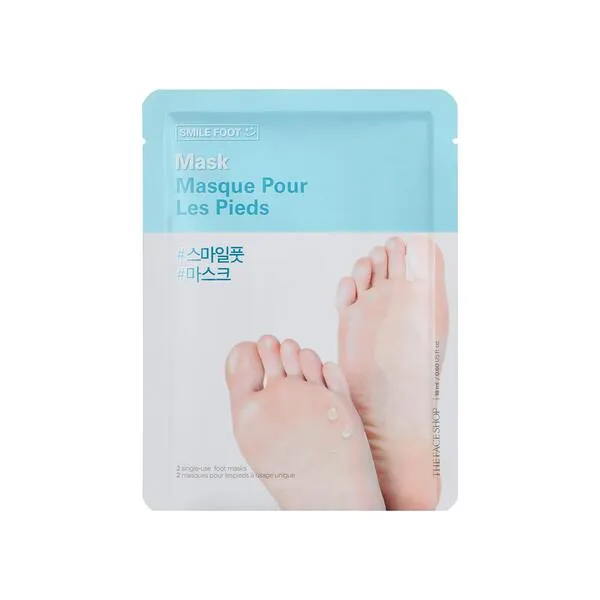 THE FACE SHOP Smile Foot Mask | Retain Feet Smoothness | Extreme Feet Moisturizing | 2 ct., K-Beauty