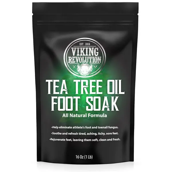 Tea Tree Oil Foot Soak with Epsom Salt - Athletes Foot, Detox Foot Bath Soak for Foot Odor and Soothing Soreness