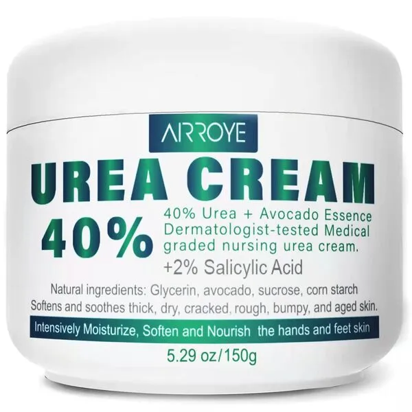 Urea 40% Foot Cream with 2% Plus Salicylic Acid， Foot Cream for Dry Cracked Heels - best Callus Remover For Feet & Hands, Natural Moisturizes Nourishes Softens Dry, Rough, Cracked, Dead Skin