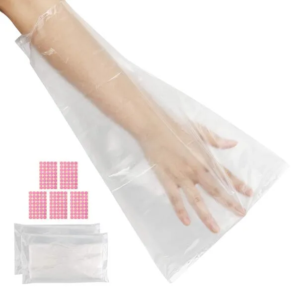 Segbeauty Paraffin Wax Bags for Hands and Feet, 200 Counts Plastic Paraffin Wax Liners, thera-py Bath Wax Refill Socks and Gloves Paraffin Bath Mitts Covers for Wax treat-ment Paraffin Wax Machine