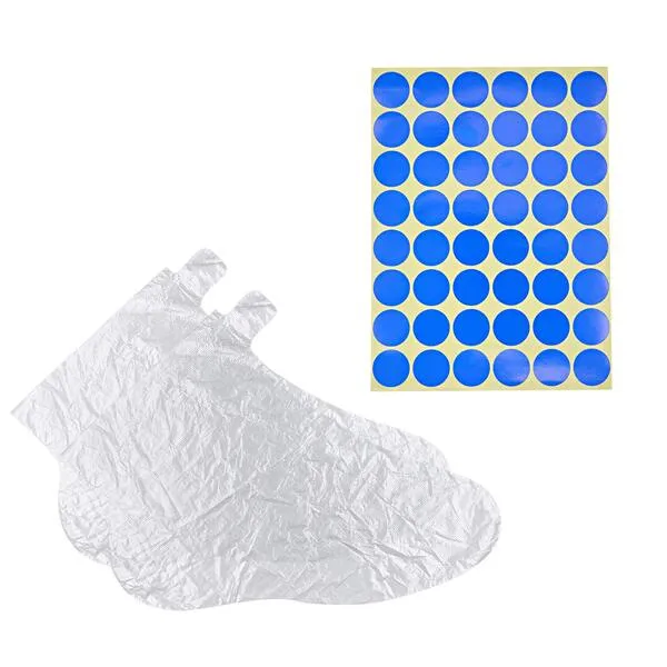 Bettli Paraffin Bath Liners Clear Plastic Disposable Booties Feet Covers Bags Plastic Socks Liners for Hot Spa Wax Treatment Pack of 200