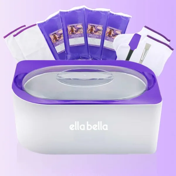 Ella Bella® Paraffin Wax Machine for Hand & Feet • Parafin Wax Warmer • Everything in One Kit – Paraffin Wax Refills, Mitts & Booties • Soothing Relief with Parrafin Hot Wax • Home Paraffin Wax Bath