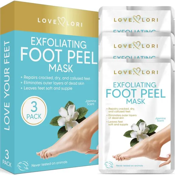 Foot Peel Mask (3pk) – Foot Peel Mask Callus Remover & Dry Cracked Feet – Feet Peeling Mask, Dead Skin Remover for Feet - Foot Mask Socks – Callus Remover for Feet – Foot Care Products