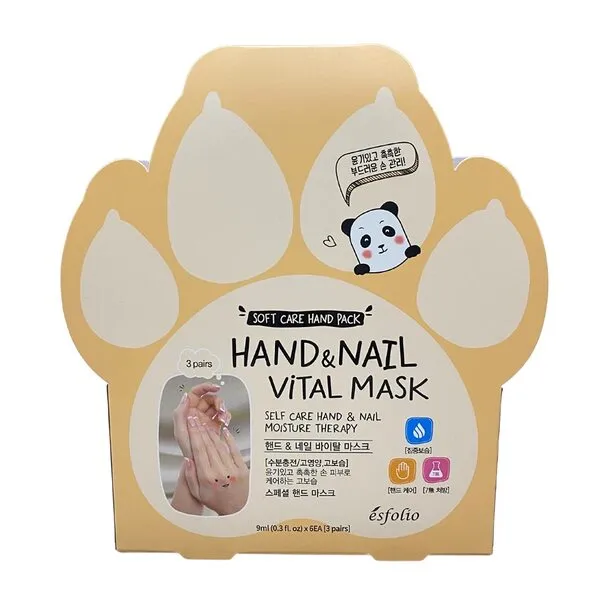 esfolio HAND & NAIL VITAL MASK, 3 PAIRS (PACK OF 1)