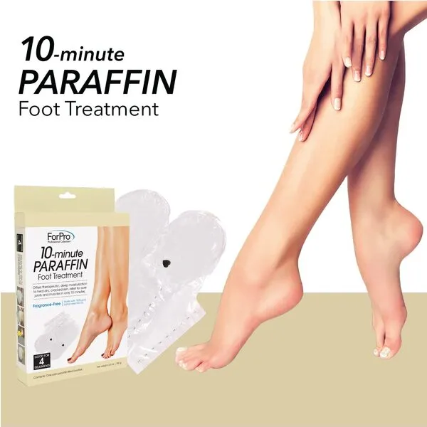 ForPro 10-Minute Paraffin Foot Treatment, Spa and Home Treatment Booties, Fragrance Free, One-Pair