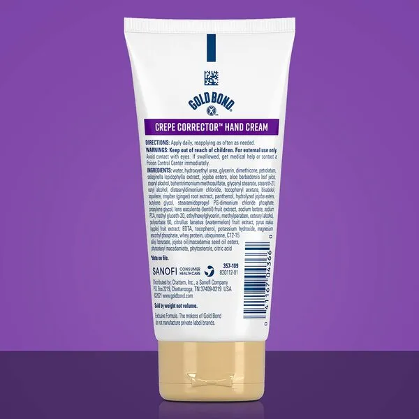 Gold Bond Age Renew Crepe Corrector Hand Cream, Replenishing & Smoothing Formula, 3 oz.