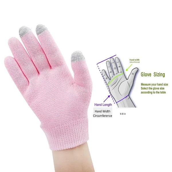 Codream Touch Screen Spa Gloves & Socks, Moisturizing Gel Socks and Gloves Set, Heal Eczema Cracked Dry Skin Cracked Heels, Cuticles for for Repair Treatment