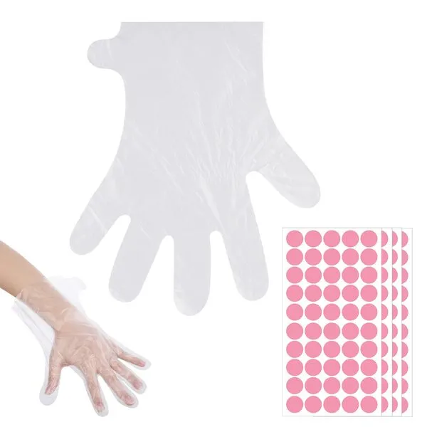 200pcs Paraffin Wax Bath Liners for Hand, Paraffin Baths Gloves Plastic Moisturizing Glove Thermal Therabath Hand Cover Hot Wax SPA Mitt for Paraffin Wax Machine Hot Wax Therapy