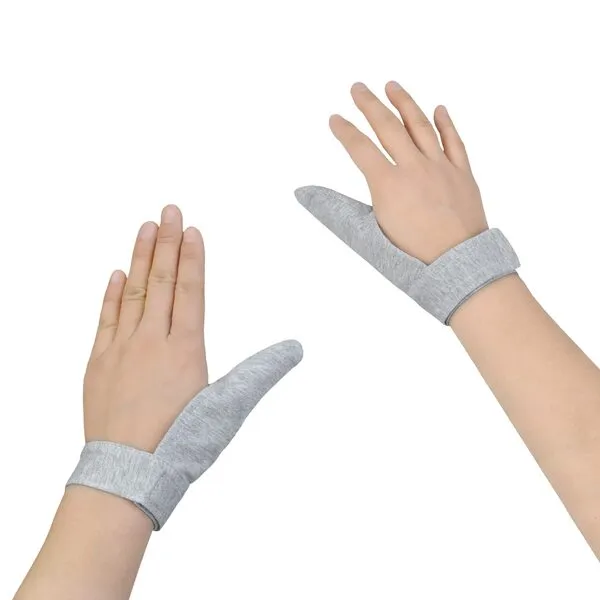 2 Pack Adult Thumb Guard Trichtillomania Finger Cove for Helping Stop Hair Pulling Skin Picking Thumb Sucking Dermatillomania Habit Helper (S)