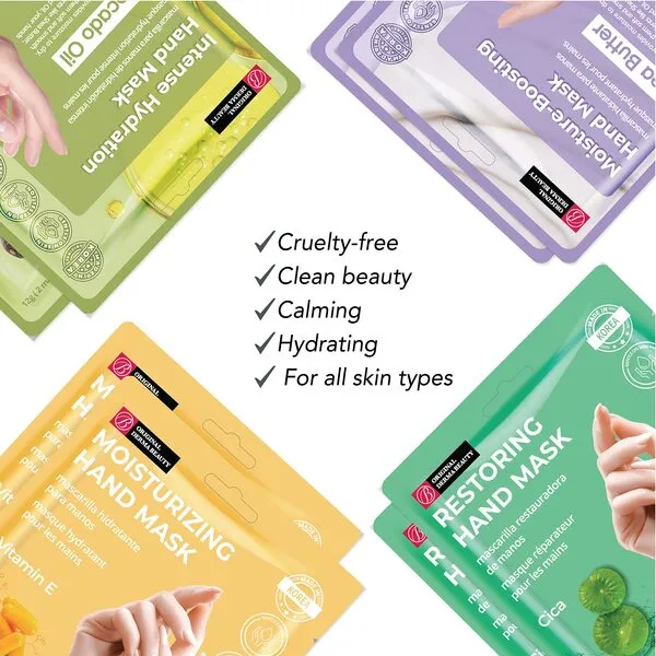 Innerest Original Derma Beauty Hand Mask 24 Pairs Moisturizing Vitamin E Hydrating Hand Mask Set Moisturizing Hand Mask Gloves Hand Repair Gloves Hand Care Hand Rejuvination Soothing Gloves