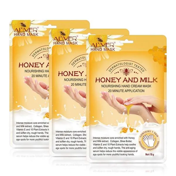 Aylbcz 3 Pairs Hand Moisturizing Mask: Hydrating Hands Mask for Dry Hands, Hand Peel Mask Gloves, Hand Care for Women & Men