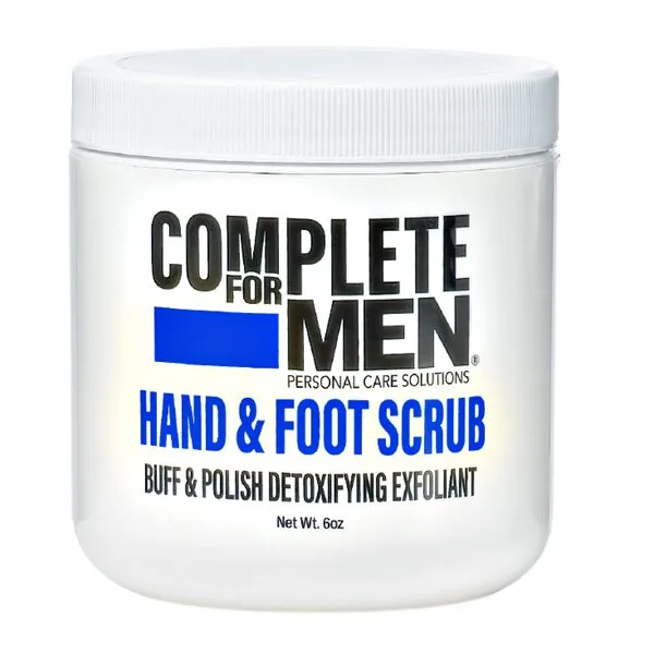 Complete For Men - Hand and Foot Scrub Detoxifying Exoliant - Moisturize and Replenish Dry Irritated Hands and Feet - Dense Sugar Scrub For Rough and Tough