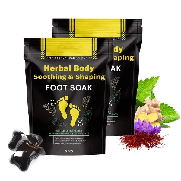 10PCS Herbal Detox&Shaping Cleansing Foot Soak Beads, Body Detox Foot Soak, Herbal Foot Cleansing Soak Beads Herbal Foot Cleansing Soak Beads for Men Women