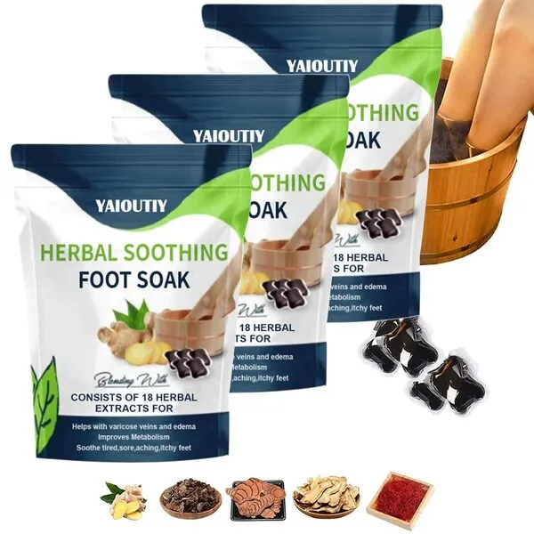 YaiouTiy Oveallgo PRO Herbal Detox Foot Soak Beads, Herbal Detox&Shaping Cleansing Foot Soak Beads, Herbal Detox Cleansing Foot Soak Beads, Foot Care (30PCS)