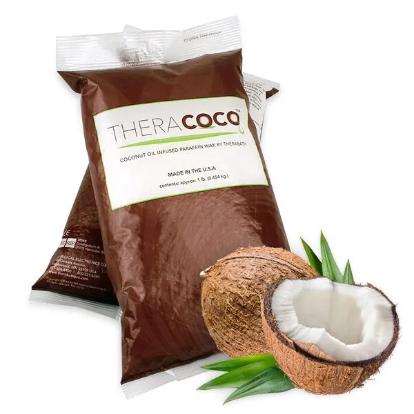 Therabath TheraCOCO Paraffin Wax Refills - Wax Beads - Use to Relieve Arthritis Discomfort and Stiff Muscles - Moisturizing Paraffin Wax with Coconut Oil - Clearly Coconut, 4 lbs - Made in USA