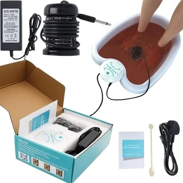 Healifeco Ionic Foot Spa at Home Detox and Cleanse - Ionic Detox Foot Bath Machine, Detoxify Your Body from Hazardous Impurities and for a Toxin-Free, Healthy Life Only 30 Minutes